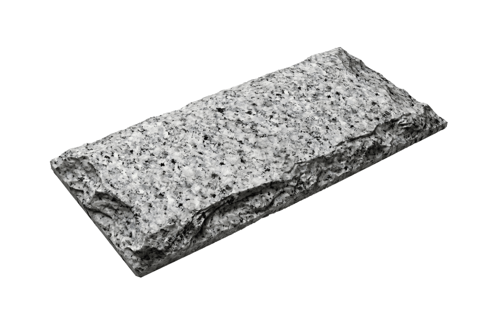 Серая Гранитная плитка Grey, Mushroom под скалу колотая купить в  Твери
