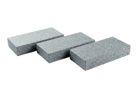 Гранитная брусчатка RKS SLATE Сильвер Пёрл (Silver Pearl), пиленая 200х100 мм на дорожке | Купить гранитную брусчатку в Твери | Мощение, ландшафтный дизайн